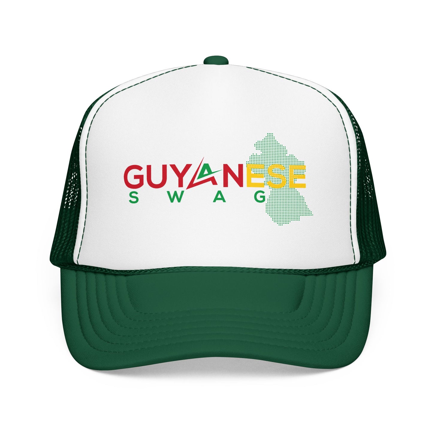 Guyanese Swag Trucker Hat — Guyana Map Panama-Inspired Foam Cap