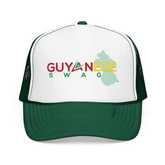 Guyanese Swag Trucker Hat — Guyana Map Panama-Inspired Foam Cap