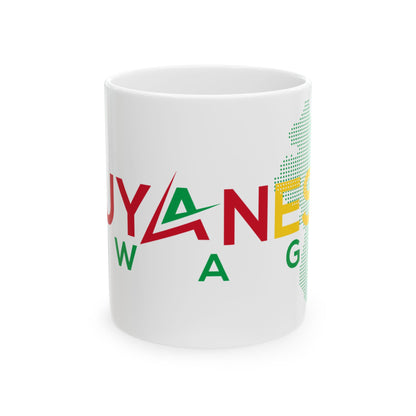 Guyanese Swag Ceramic Mug – Colorful Guyana Map Coffee Cup (11oz/15oz)