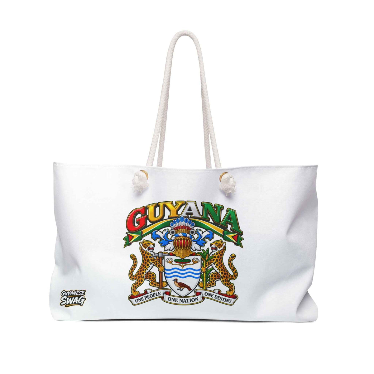 Guyana Crest Weekender Bag – Travel Tote with National Coat of Arms