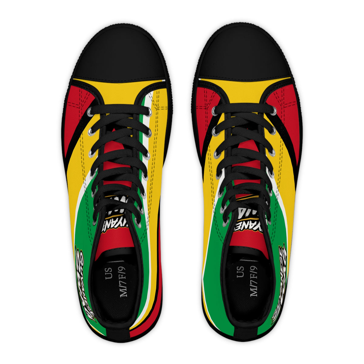 Guyana Flag High Top Women's Sneakers