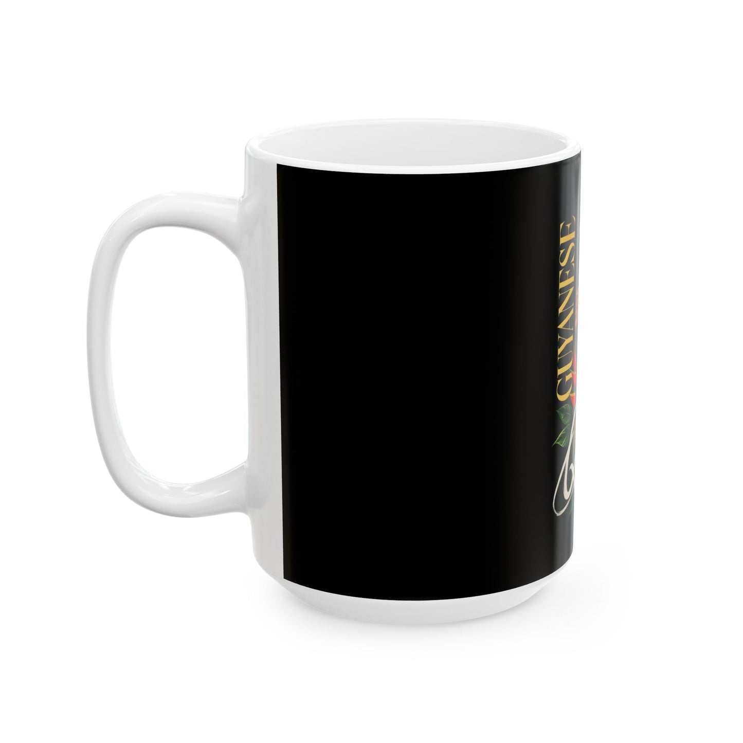 Guyanese Queen Ceramic Mug — Afrocentric Black Pride Coffee Cup (11oz/15oz)