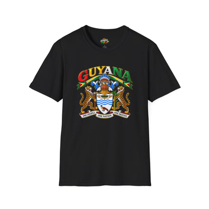 Guyana Coat of Arms T-Shirt — National Flag Colors Tee