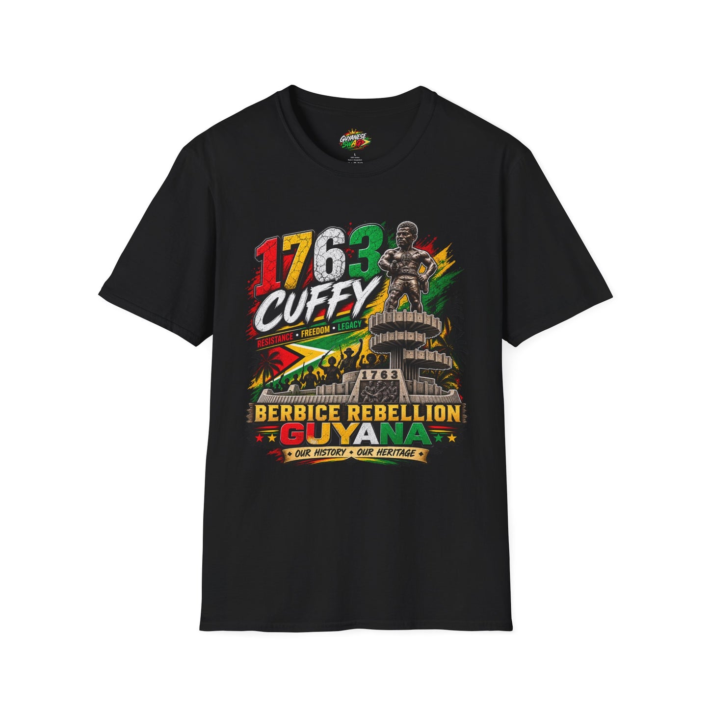 1763 Cuffy T-Shirt — Guyana Rebellion Tribute Tee