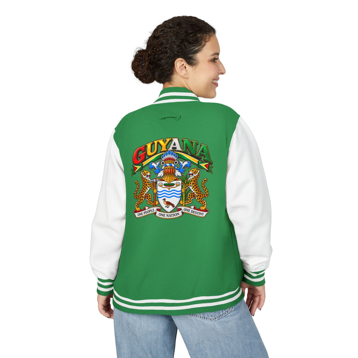 Guyana Crest Letterman Jacket — Guyanese Swag Varsity Jacket