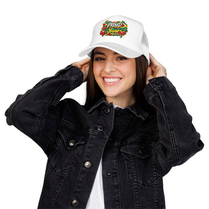 Proud Guyanese Trucker Hat — Rasta Colors Foam Cap