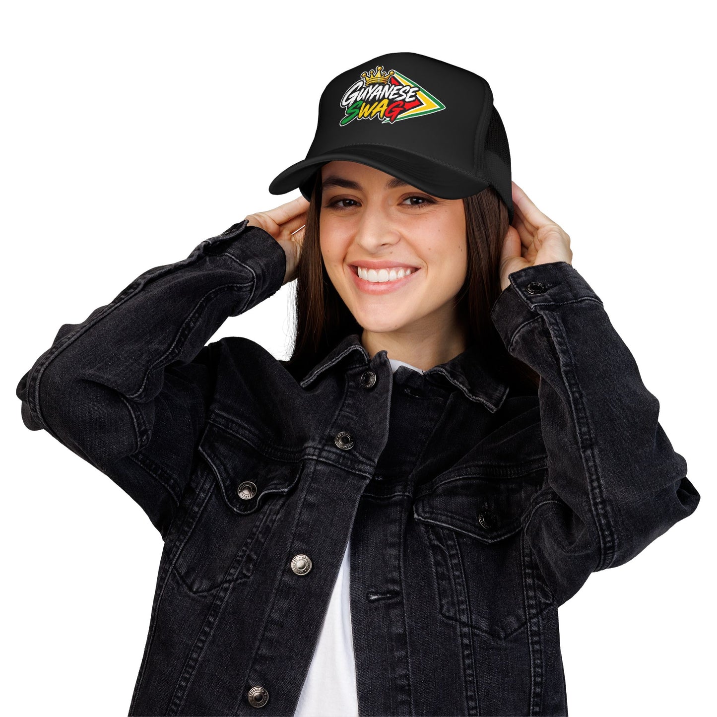 Guyanese Swag Trucker Hat Foam Mesh Cap
