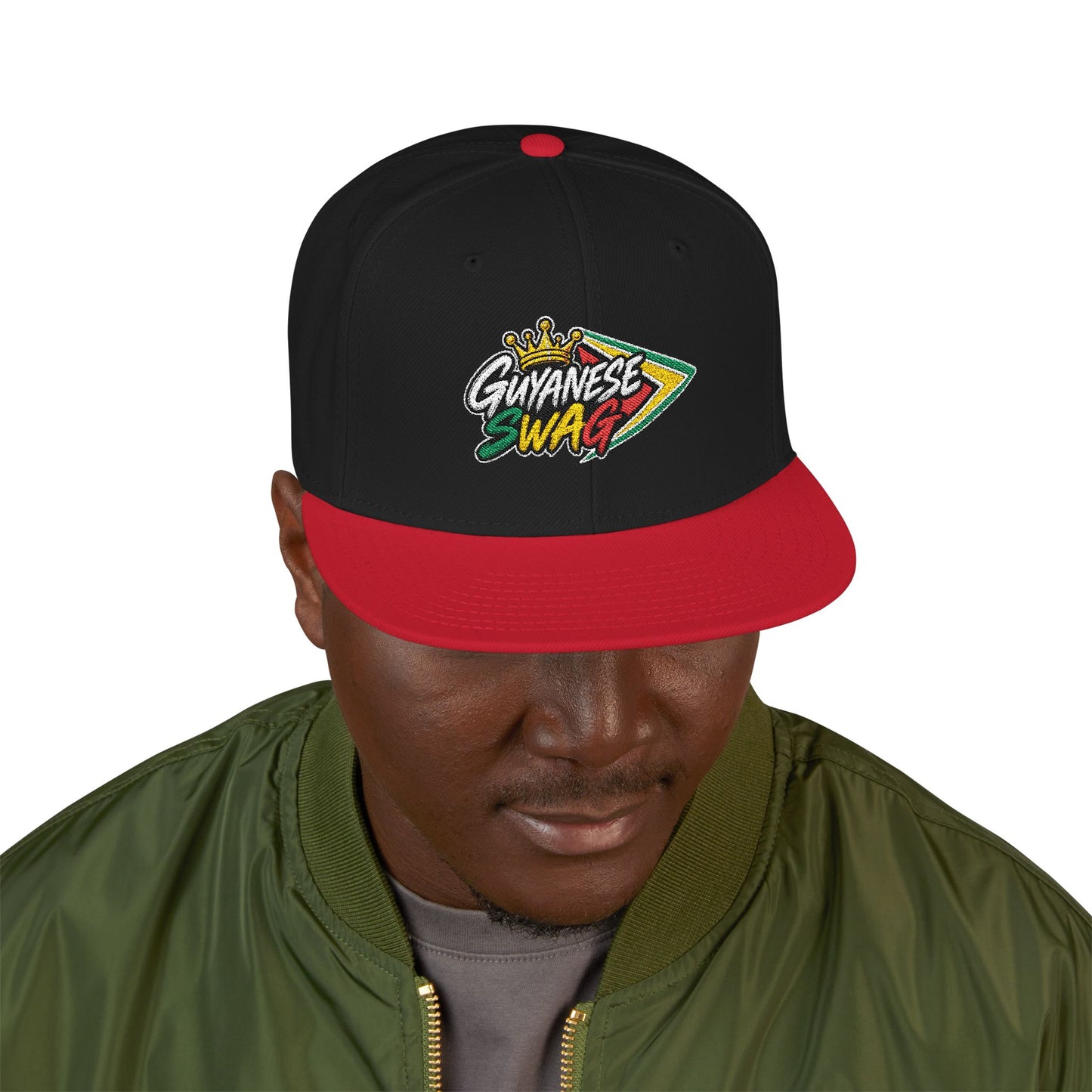 Guyanese Swag Guyana Flag Snapback Hat