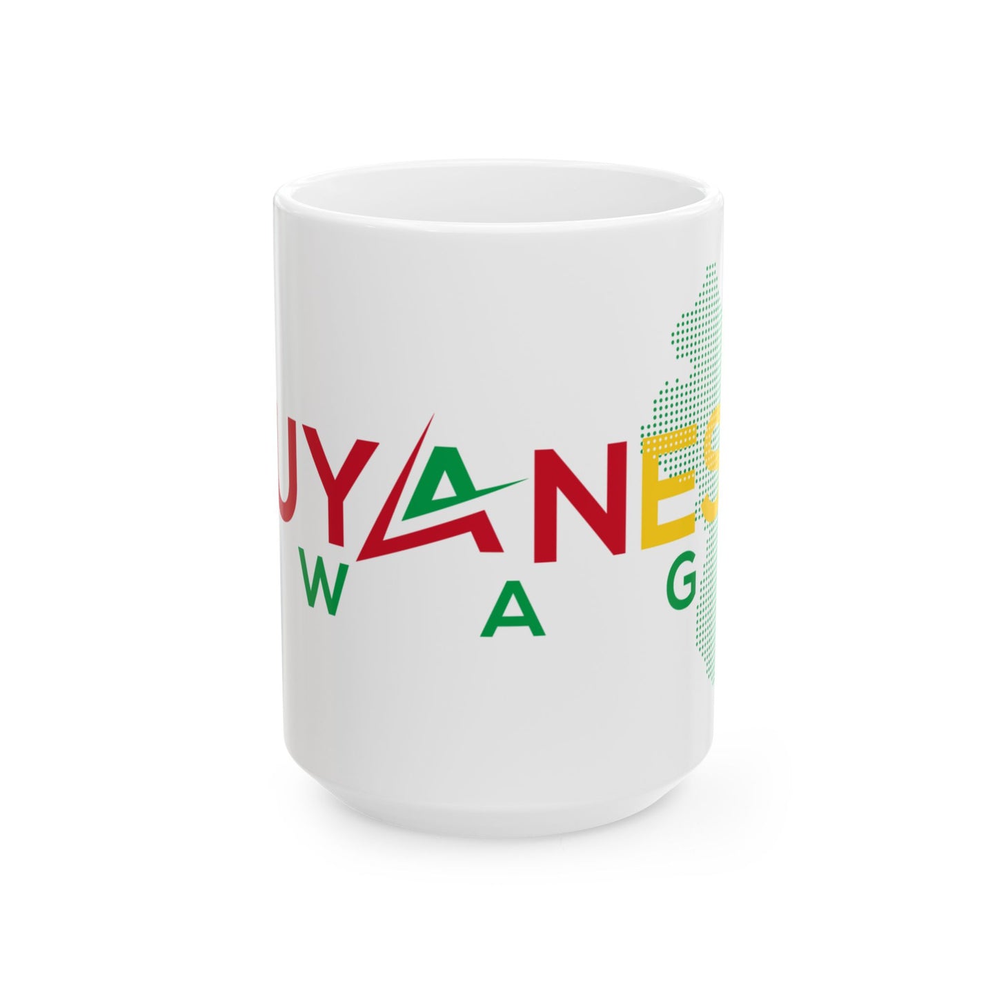 Guyanese Swag Ceramic Mug – Colorful Guyana Map Coffee Cup (11oz/15oz)