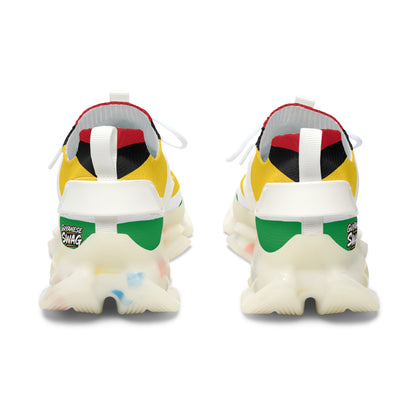 Guyana Flag Women's Mesh Lightweight Breathable Athletic Sneakers