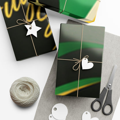 Guyanese Swag wrapping paper with Guyana flag artwork