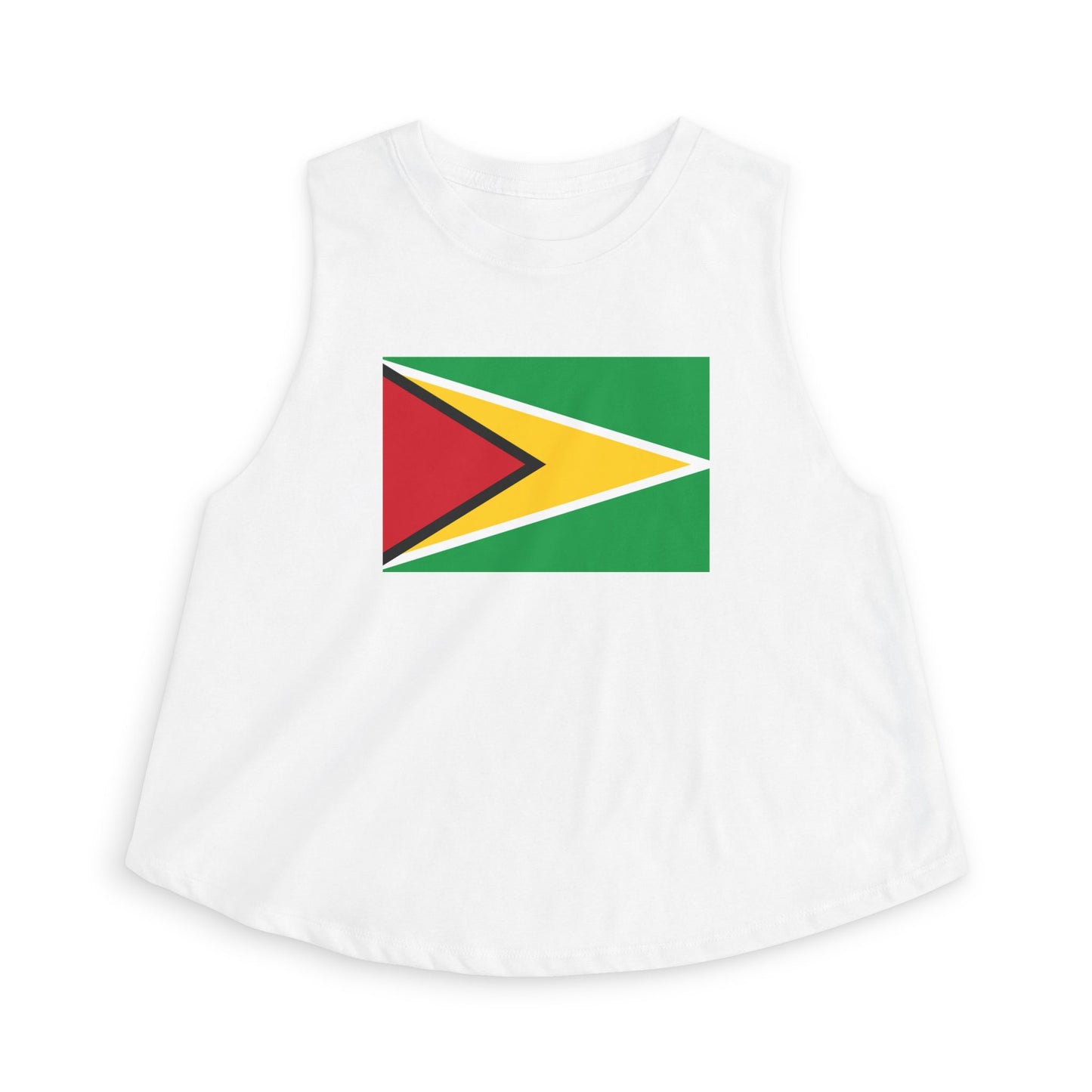 Guyana Flag Crop Top — Women's Patriotic Sleeveless Tank