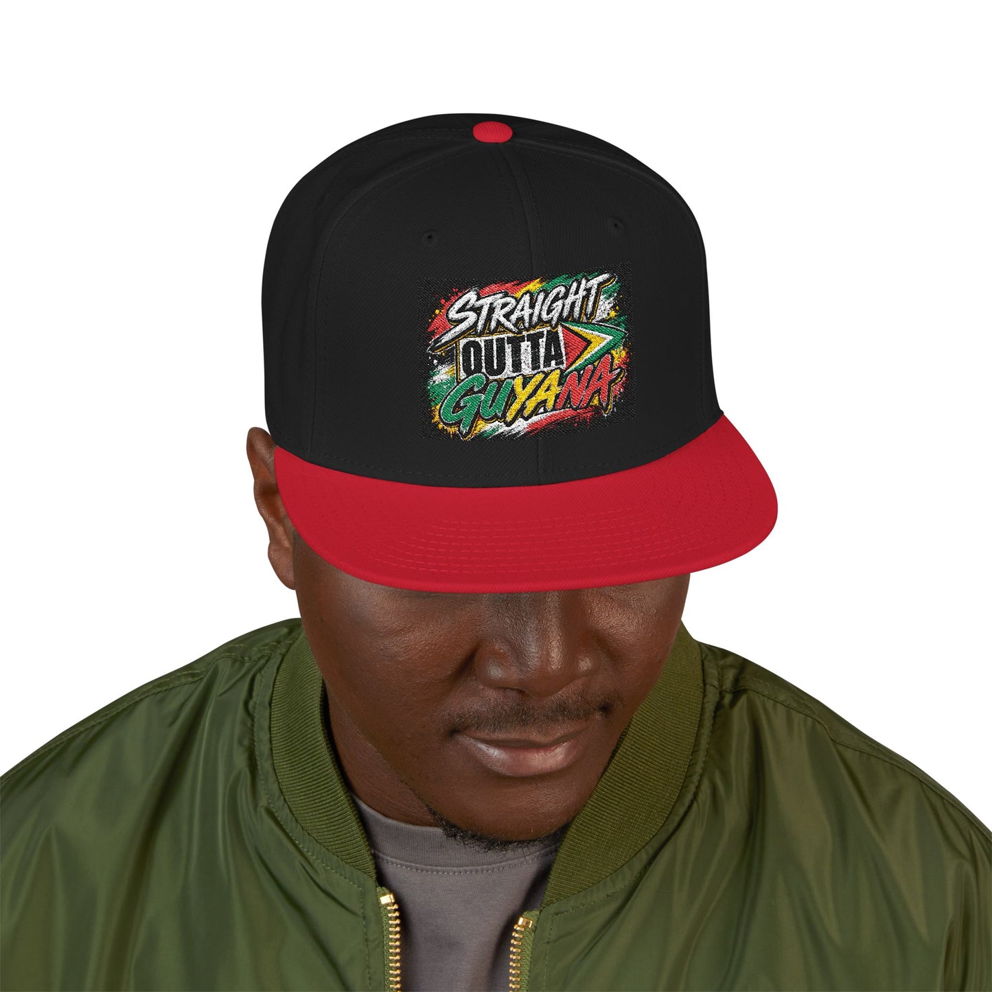 Straight Outta Guyana Snapback Hat