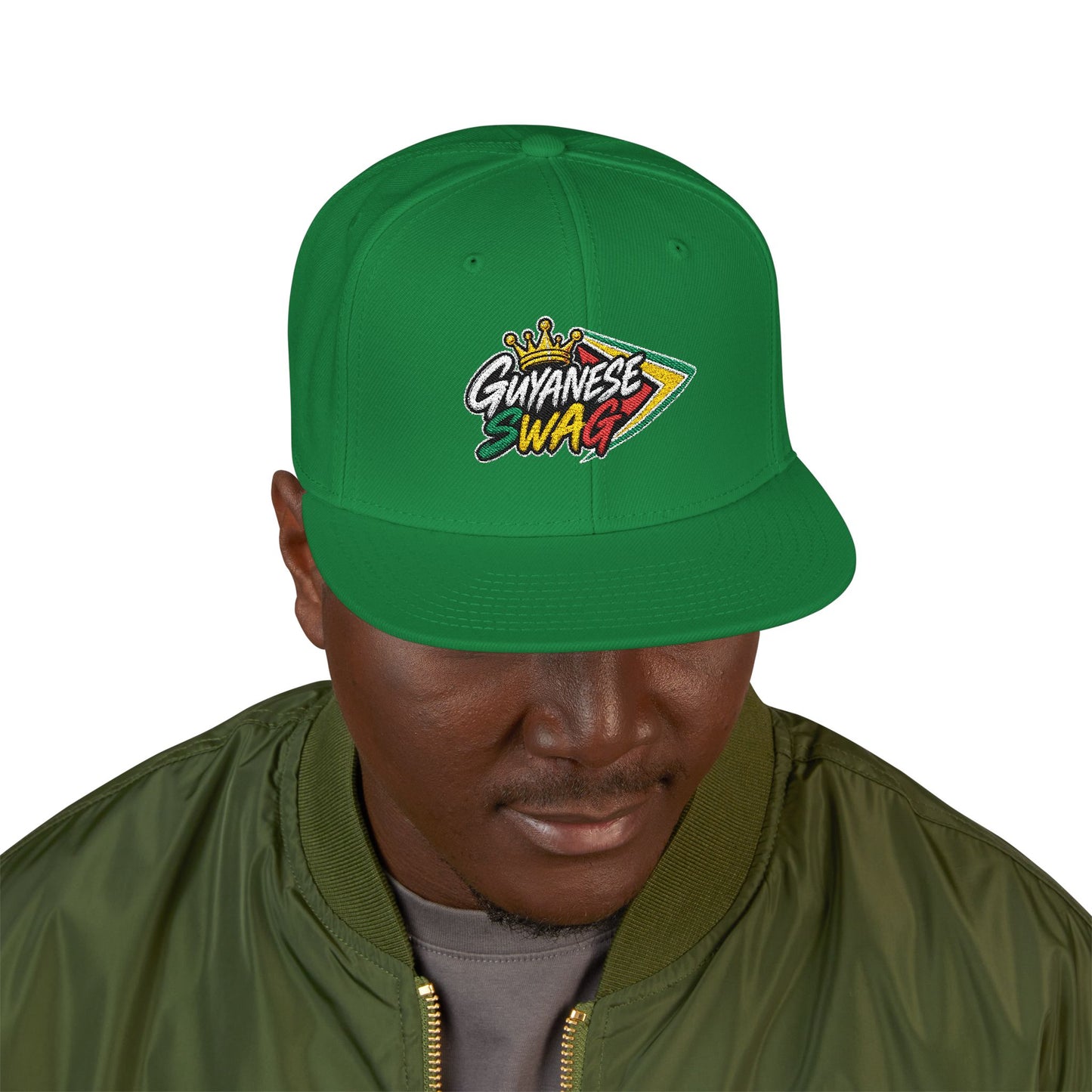 Guyanese Swag Guyana Flag Snapback Hat