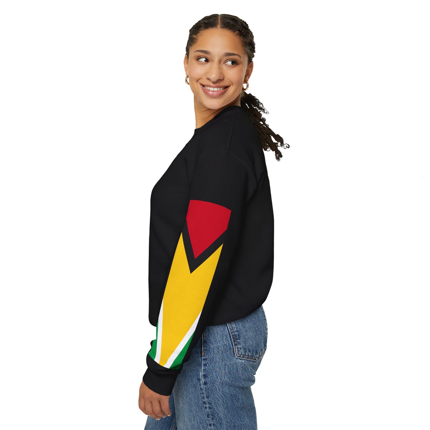 Guyanese Queen Crewneck Sweatshirt — Afrocentric Pride Pullover