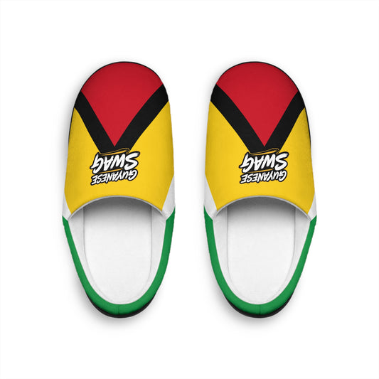 Guyana Flag Women's Indoor Slippers — Cozy Patriotic House Shoes