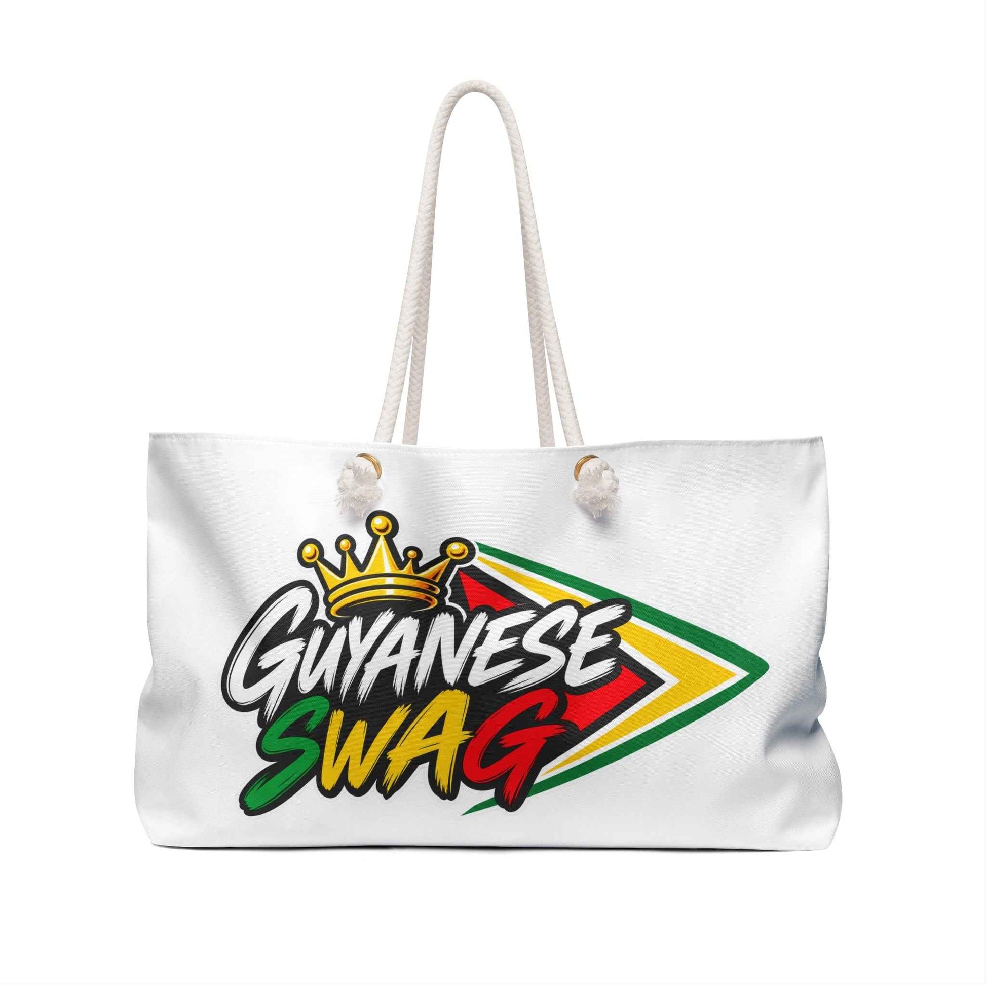 Guyanese Swag Weekender Bag — Caribbean Flag Crown Travel Tote