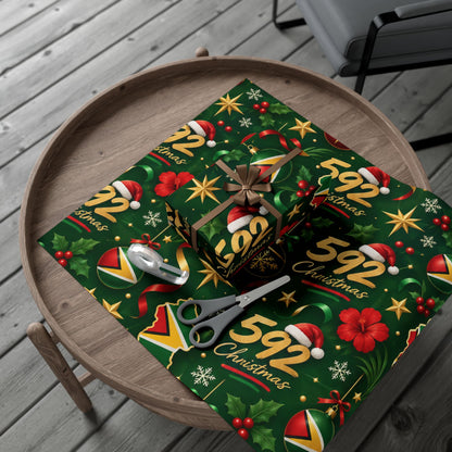 Guyana 592 Christmas wrapping paper festive holiday gift wrap – product image 8