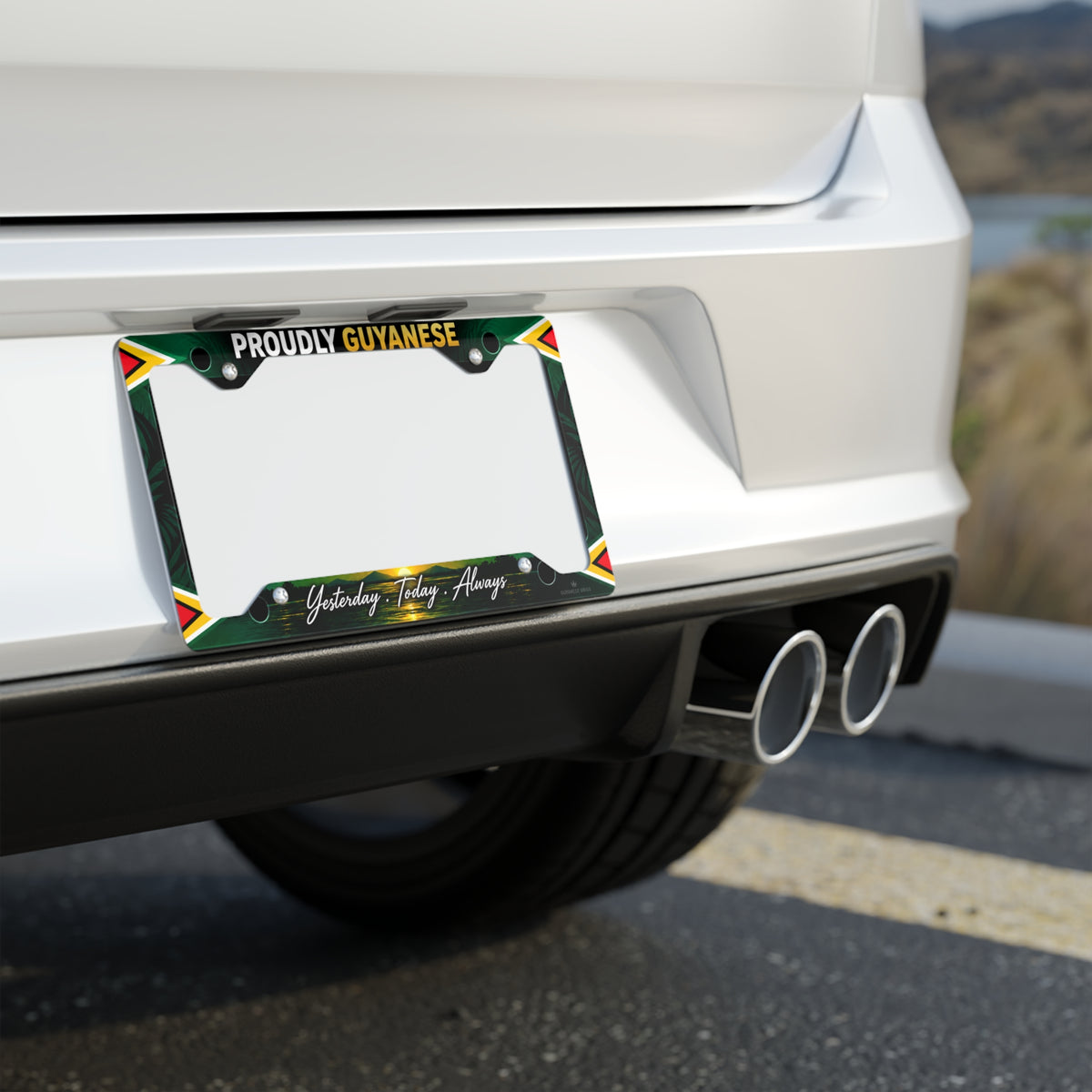 Guyanese license plate frame car accessory product view