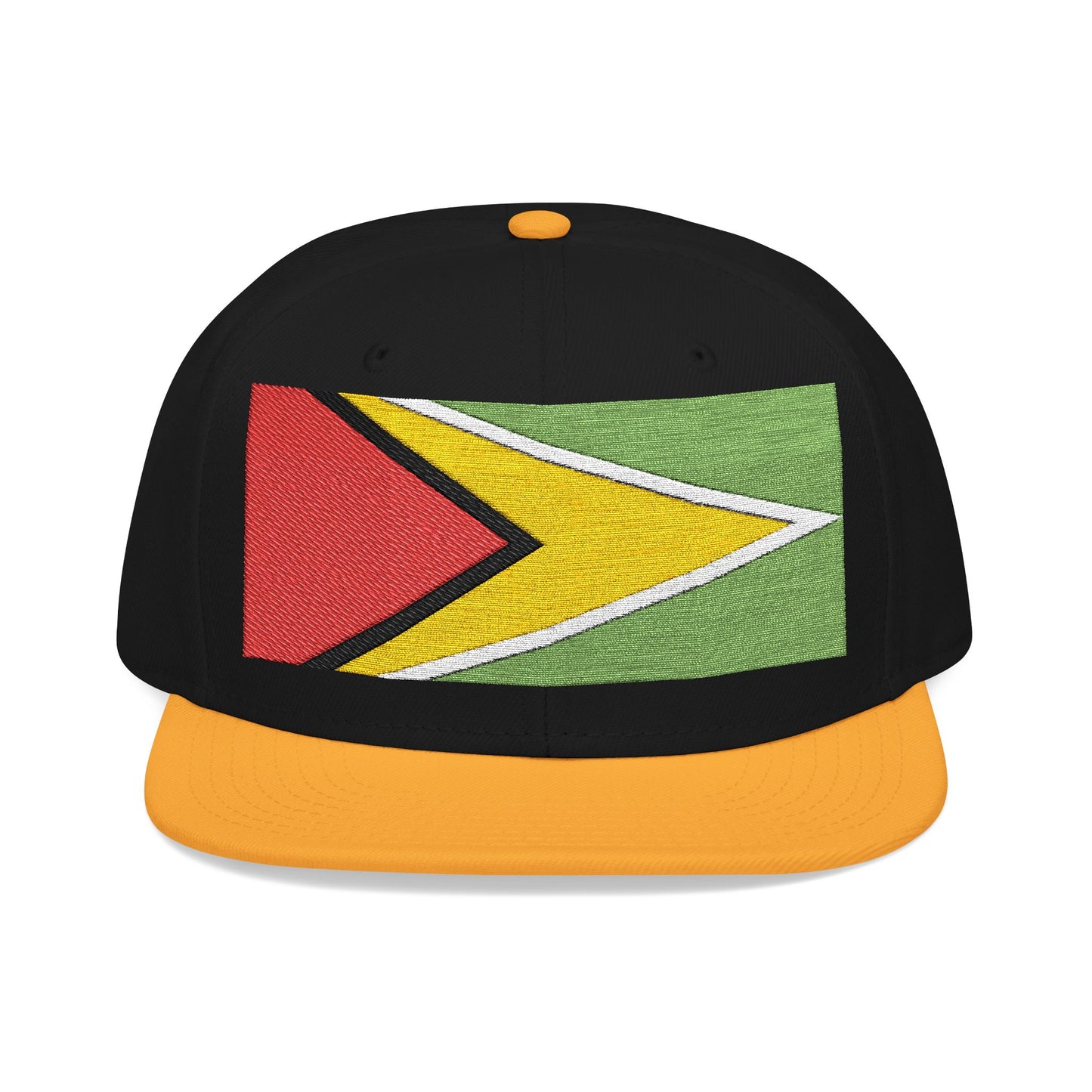 Guyana Flag Snapback Hat — Embroidered Guyanese Pride Cap