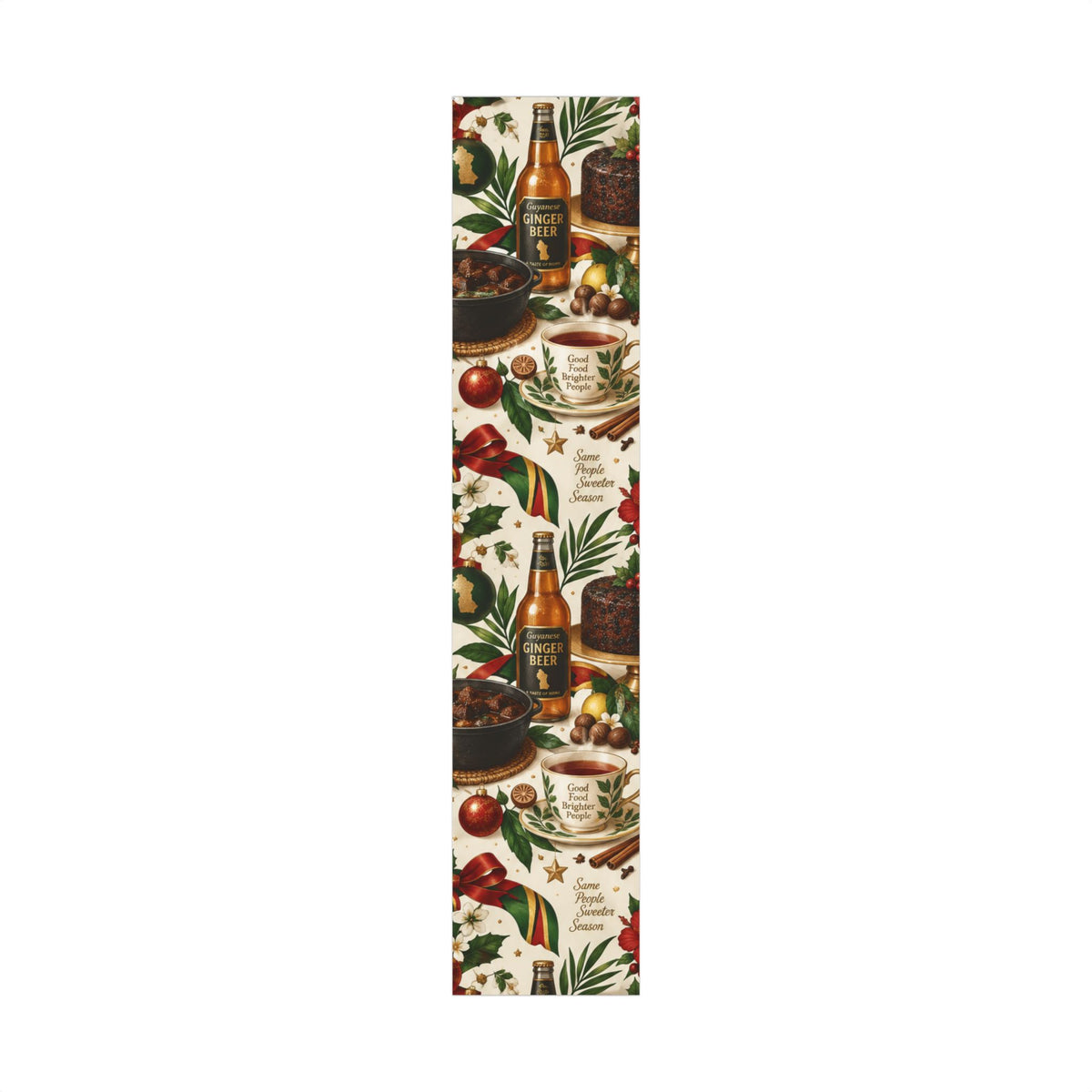 Guyanese Christmas baking and ginger beer wrapping paper – product image 5