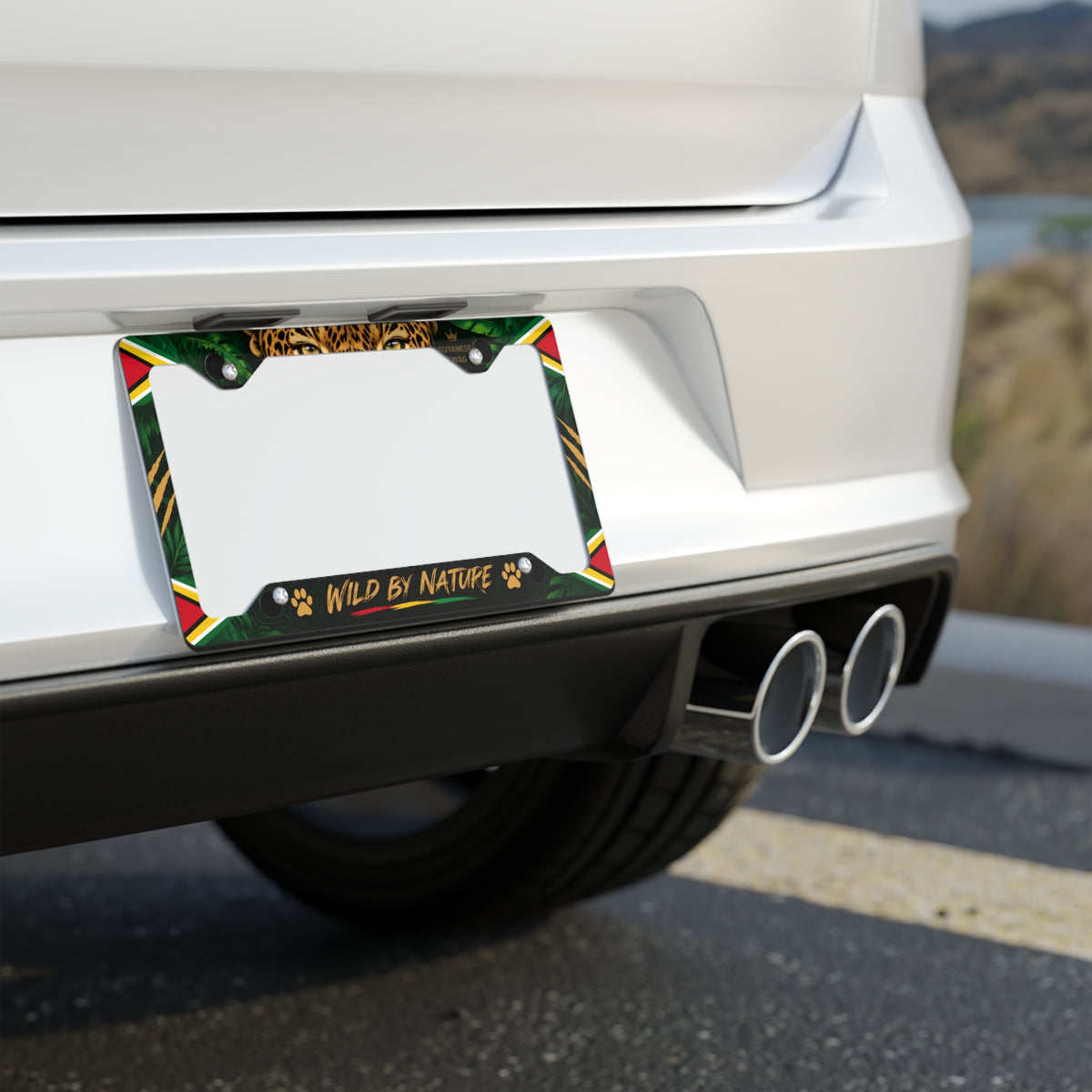 Guyana Wild by Nature car license plate frame product view