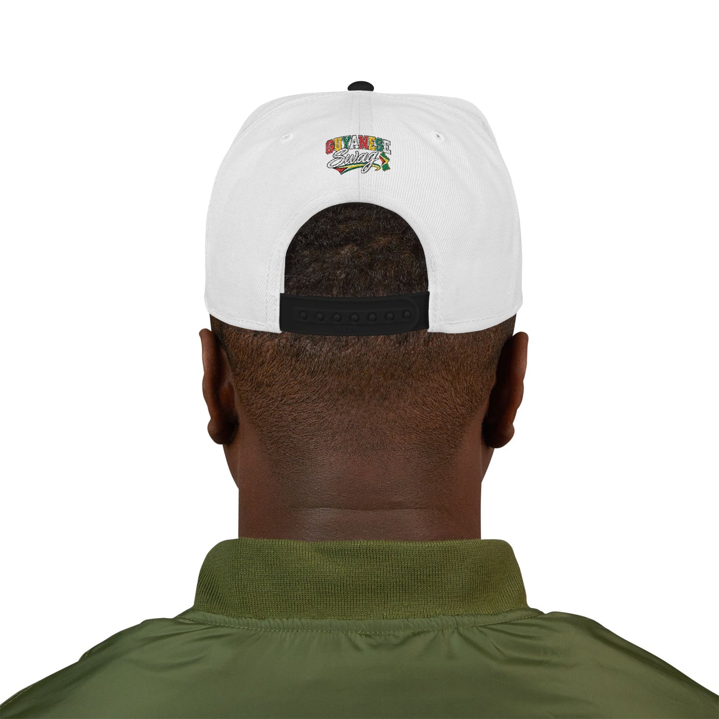 Guyana Flag Snapback Hat — Embroidered Guyanese Pride Cap