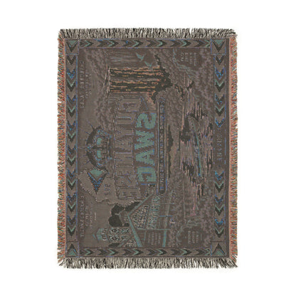 Guyana waterfall woven blanket available in three sizes