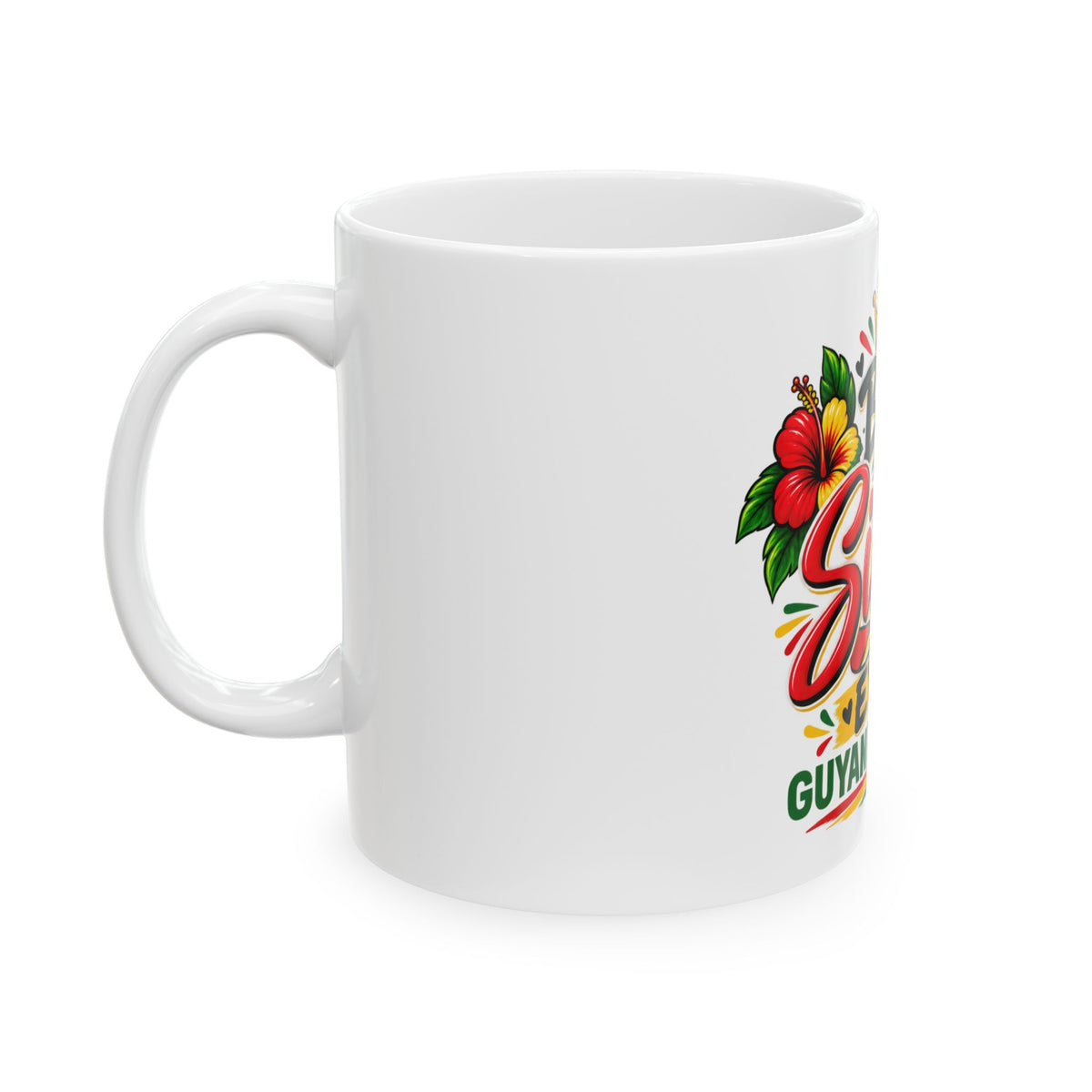 Best Sister Ever Guyanese Swag Mug, left side view