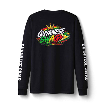 Don't Banga Mary With Me Guyana Long Sleeve Shirt, back view, reference view 8