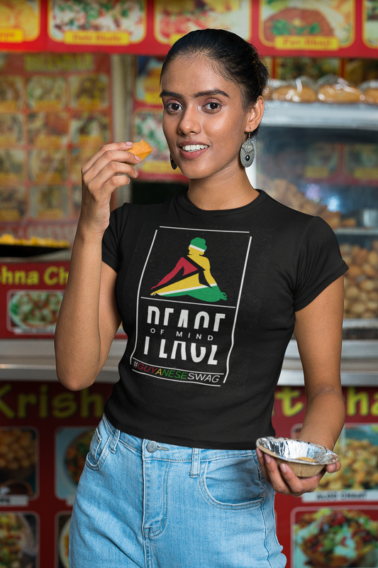 Peace of Mind Meditation Guyana Flag Softstyle T-Shirt by Guyanese Swag