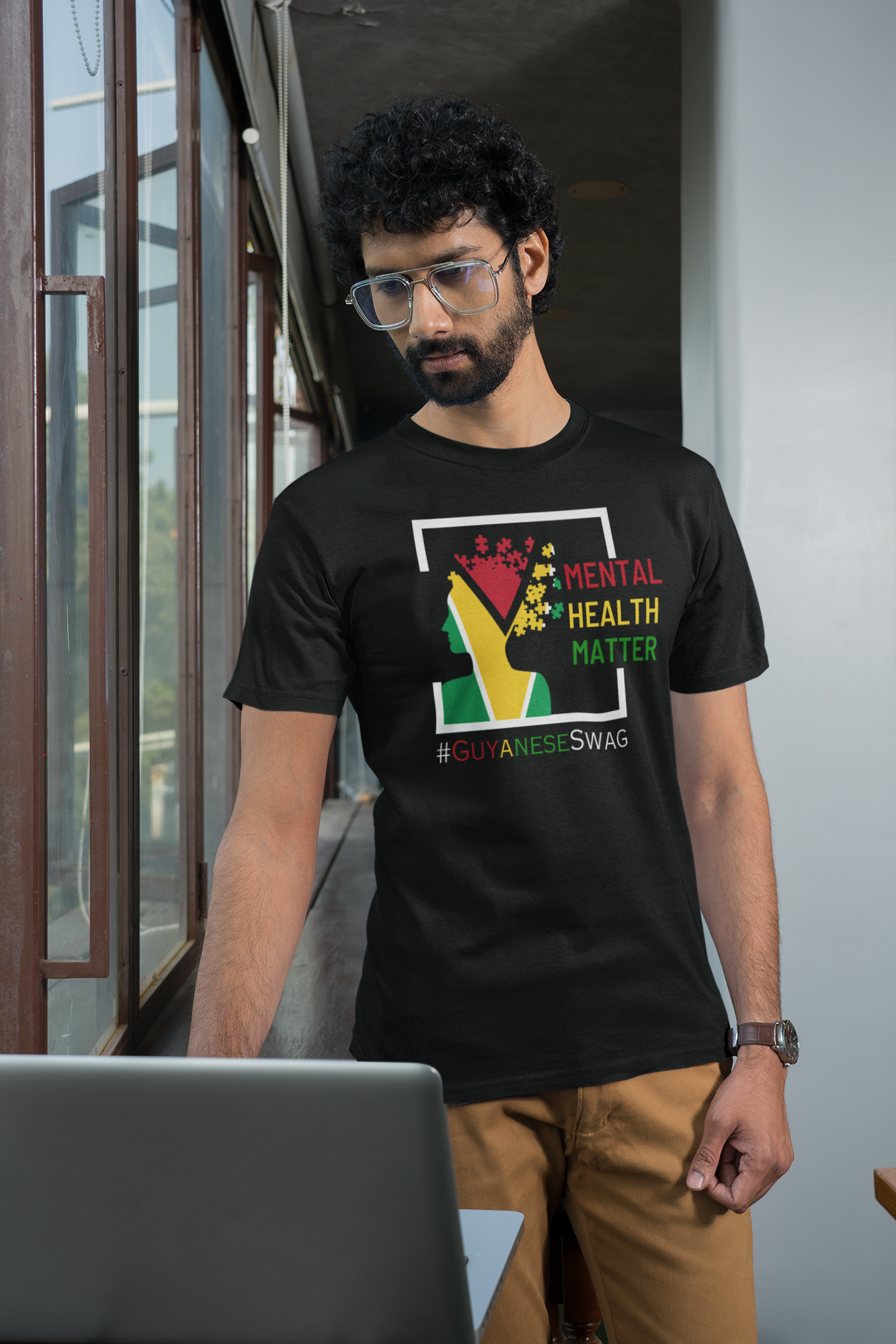 Guyanese Swag Mental Health Matters Unisex Softstyle T-Shirt