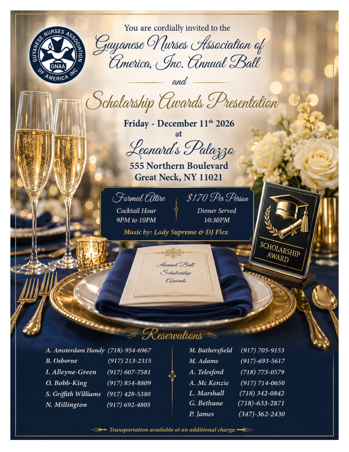 Guyanese Nurses Annual Ball & Scholarship Awards 2026
