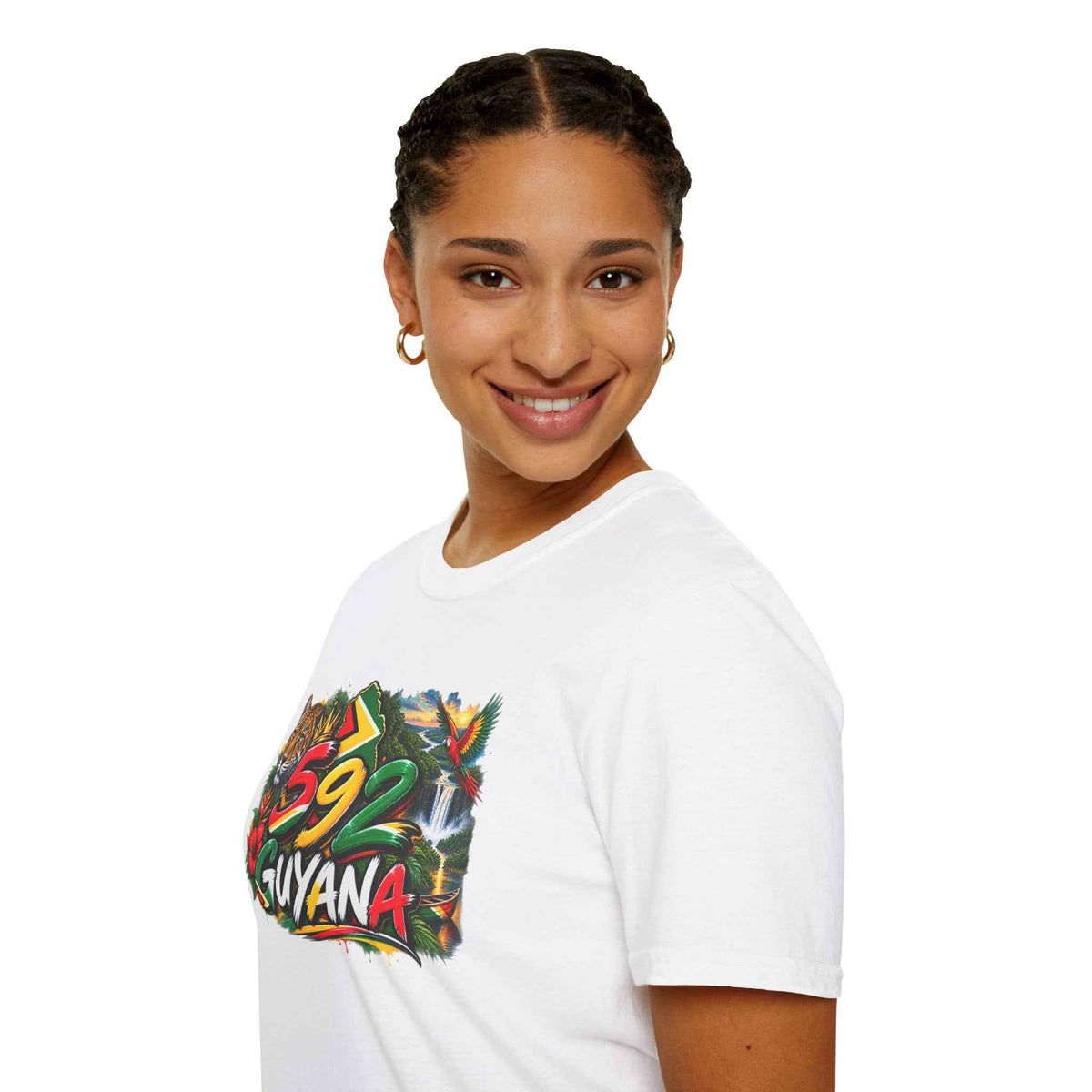 Guyana 592 Unisex T-Shirt, alternate product view 6