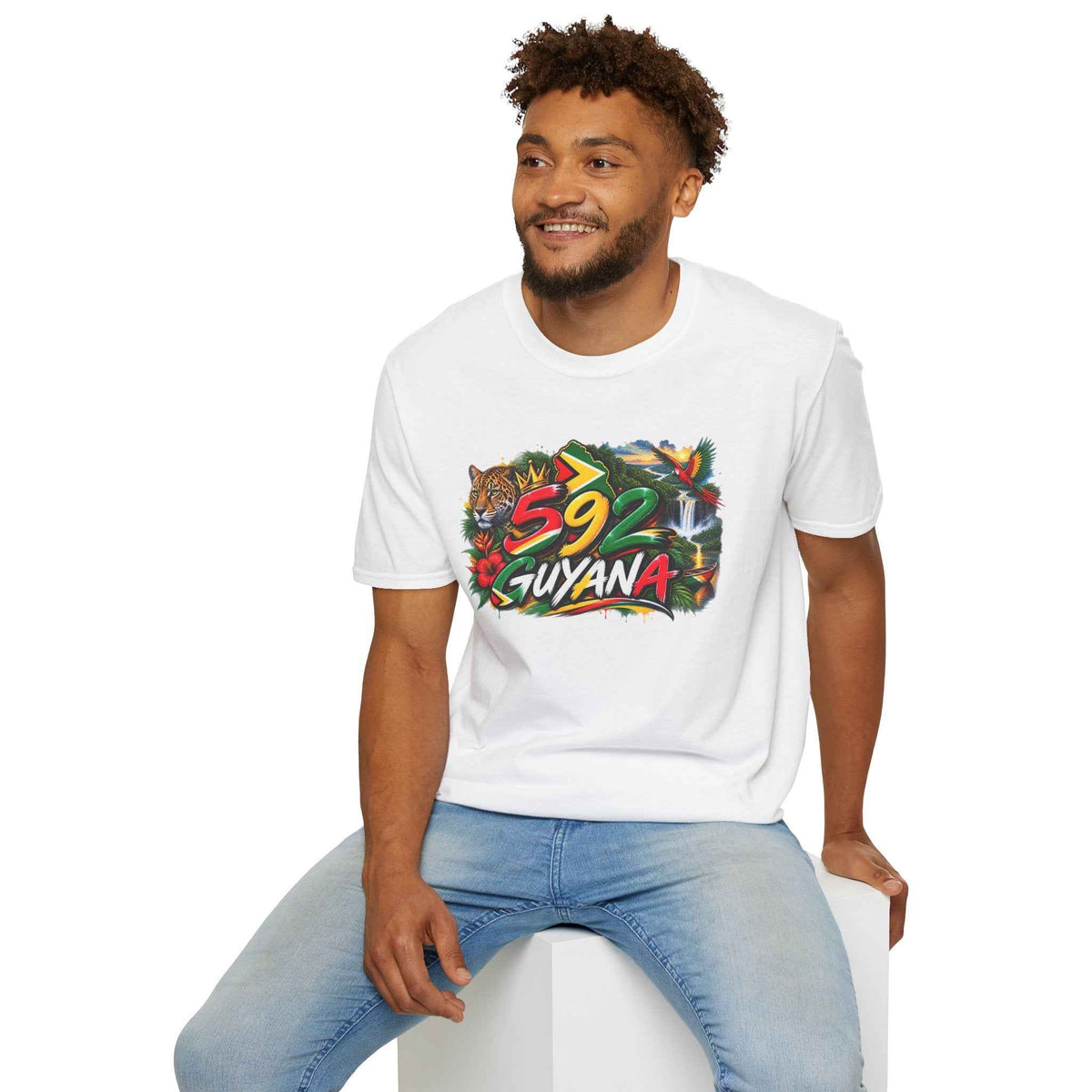 Guyana 592 Unisex T-Shirt, alternate product view 9