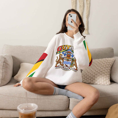 Guyana Crest and Flag Crewneck Sweatshirt, alternate product view 7