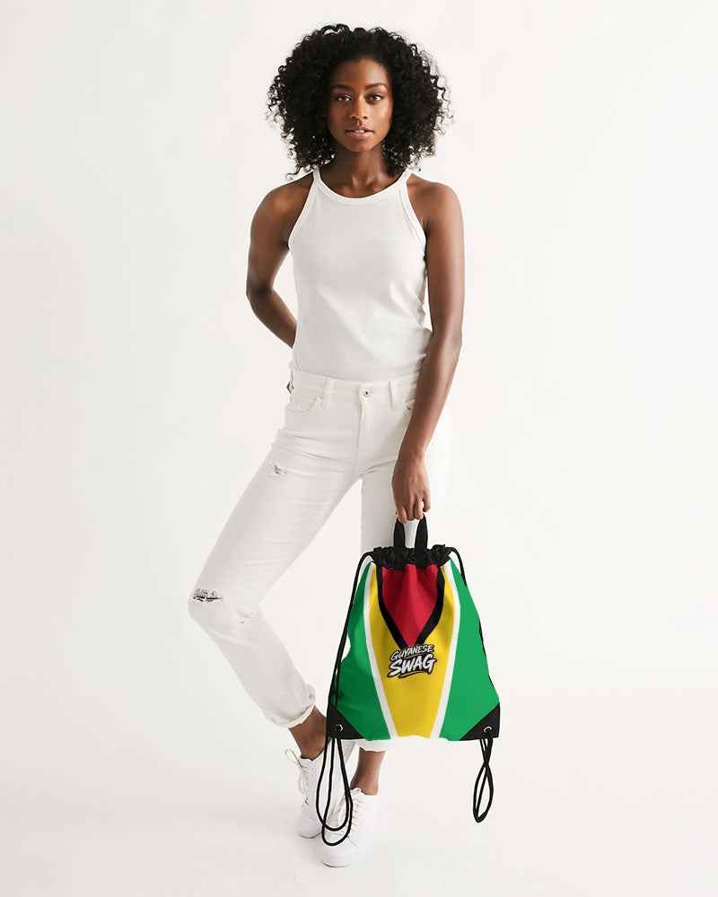 Guyana Flag Canvas Drawstring Bag