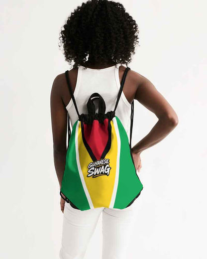 Guyana Flag Canvas Drawstring Bag