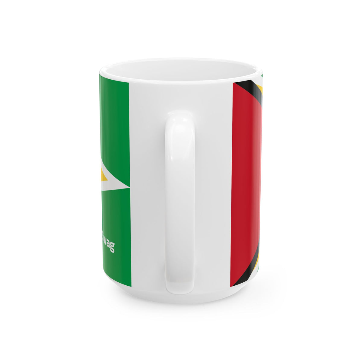 Guyana Flag Ceramic Mug, larger size side view