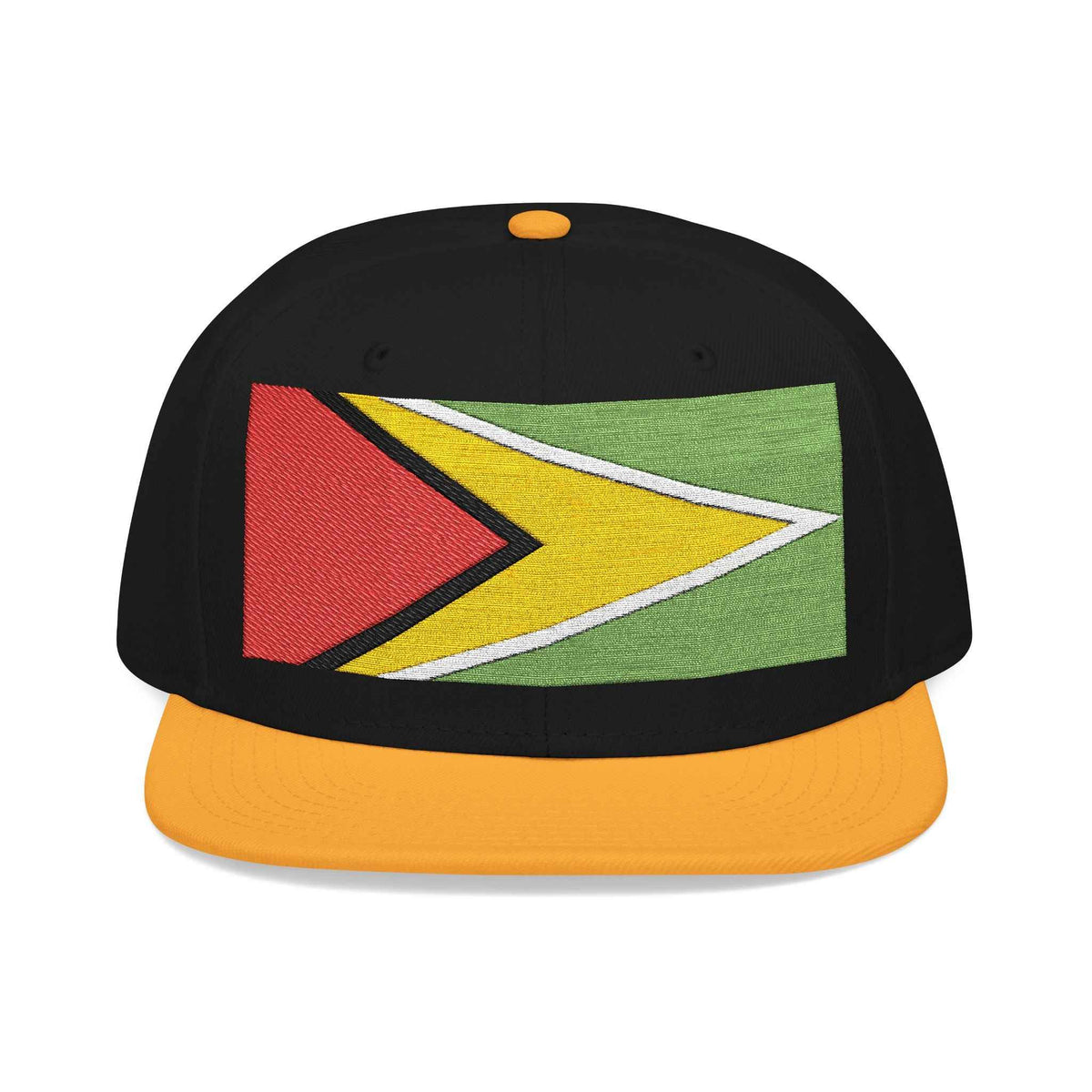 Guyana Flag Embroidered Snapback Hat, alternate cap view, reference view 13