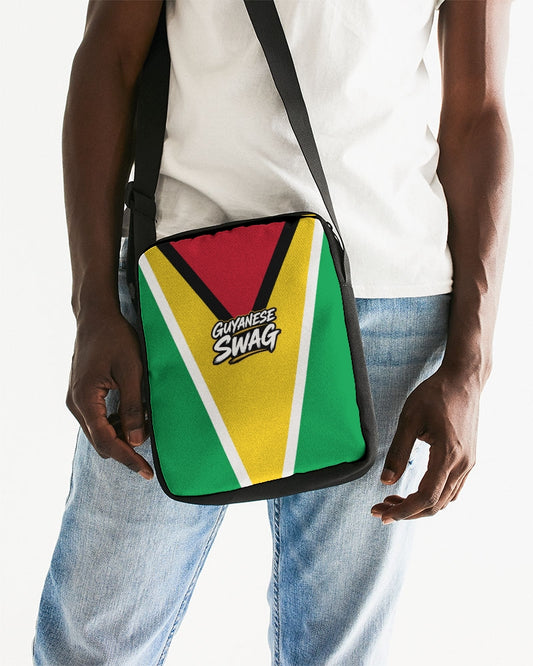 Guyana Flag Messenger Pouch, alternate product view 2