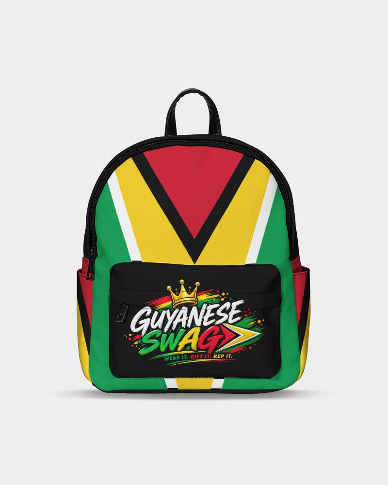 Guyana Flag Mini Canvas Backpack in UNIVERSAL, front product view
