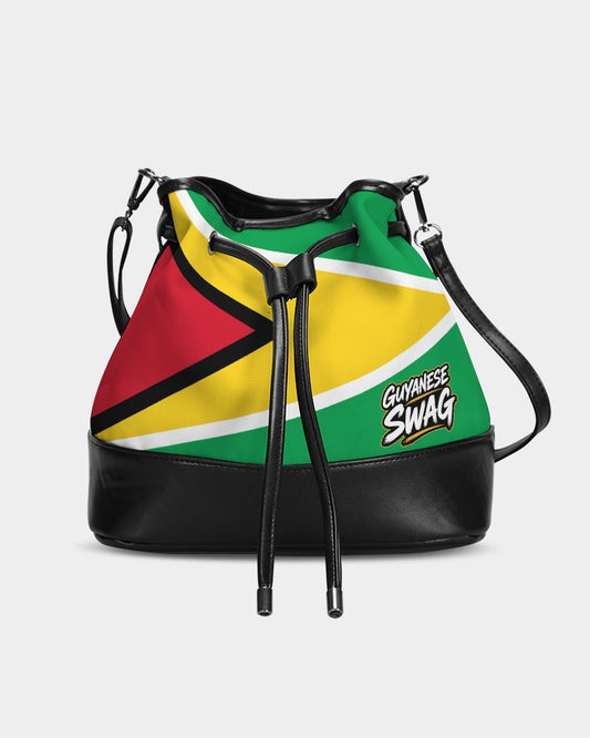 Guyana Flag Mini Drawstring Bucket Bag