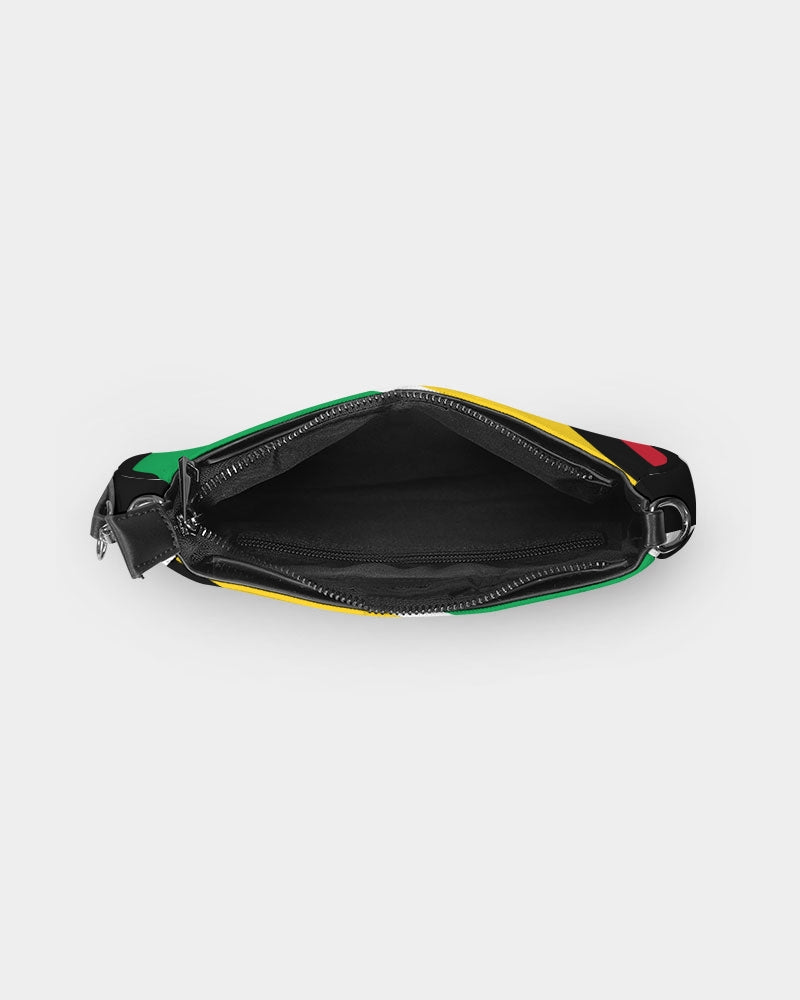 Guyana Flag Petite Canvas Pouch, alternate product view 3
