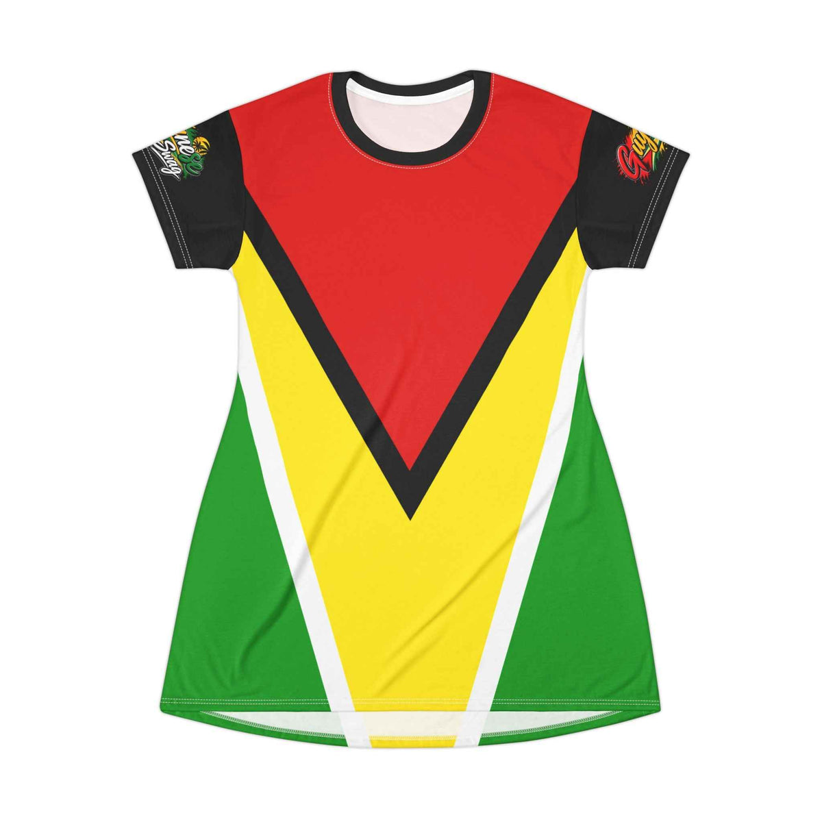 Guyana Flag Vibe Dress, front product view