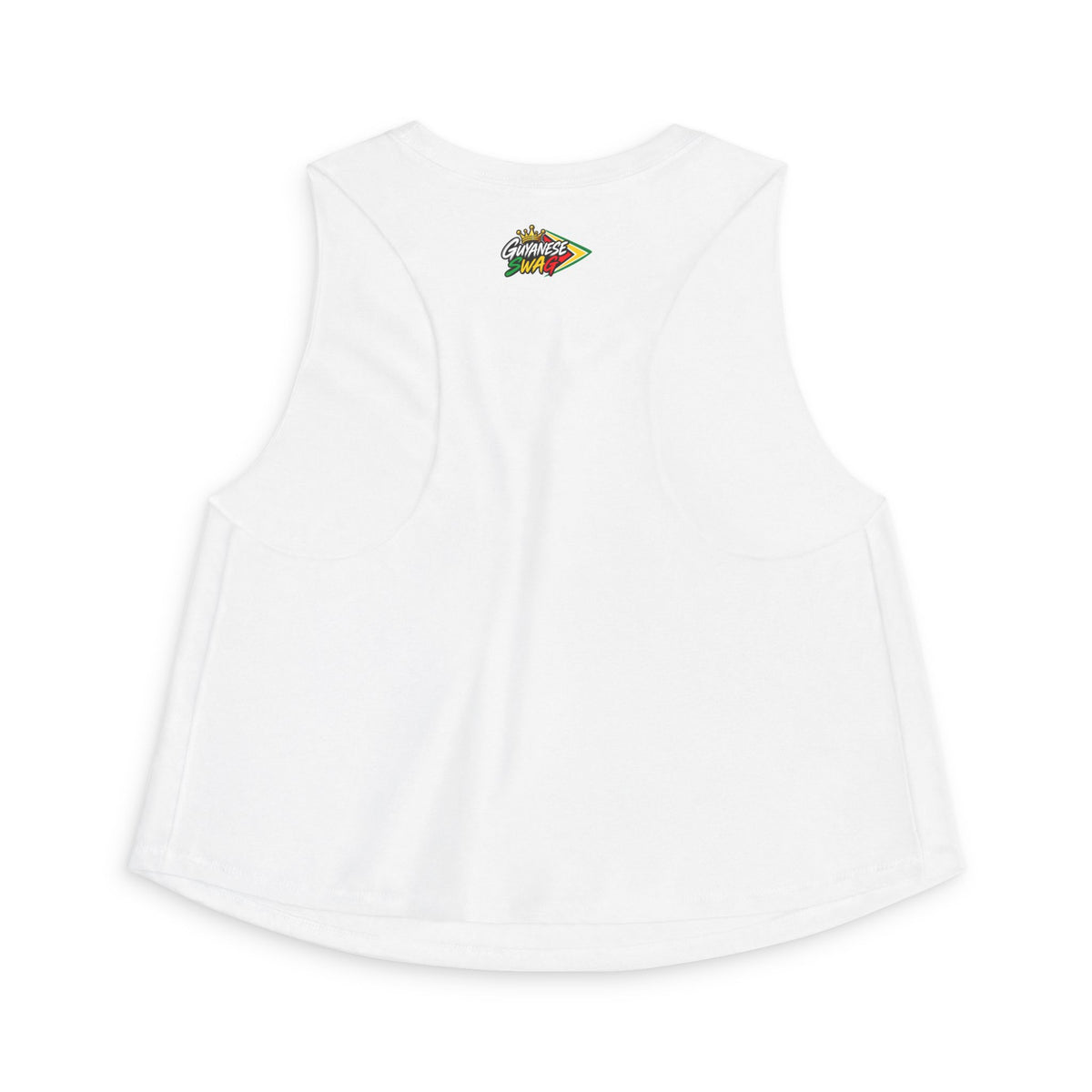 Guyana Flag Women's Crop Tank Top, alternate product view 3