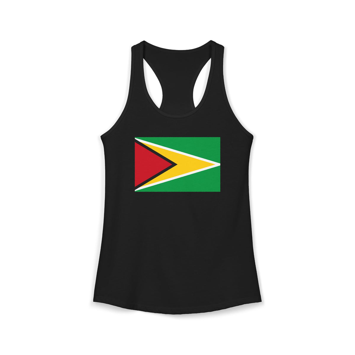 Guyana Flag Women's Racerback Tank Top, alternate product view 6