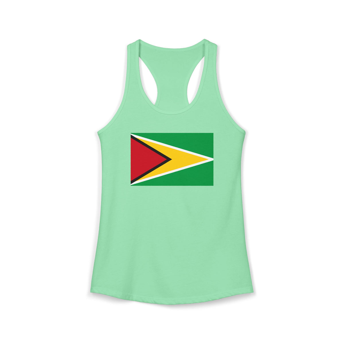 Guyana Flag Women's Racerback Tank Top, alternate product view 8