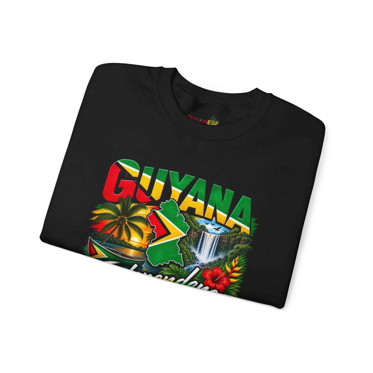 Guyana Independence 1966 Crewneck Sweatshirt, alternate product view 7