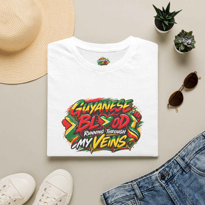 Guyanese Blood Running Through My Veins T-Shirt, alternate product view 4
